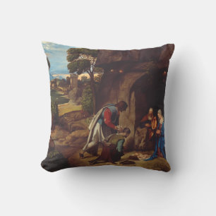 Coussin L'Adoration des bergers par Giorgione