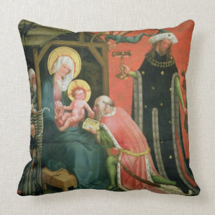 Coussin L'adoration des Magi (huile sur le panneau)