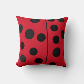 Coussin Lady Bug Red et Black Design
