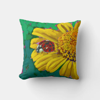 Coussin Ladybug Throw Pillow