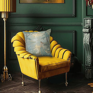 Coussin L'Âge d'or de l'Art nouveau de Grâce