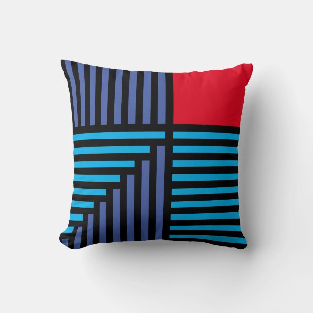 Coussin "L'âge du jazz et la lumière rouge" (Recto)