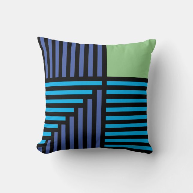 Coussin "L'âge du jazz et l'herbe verte" (Recto)