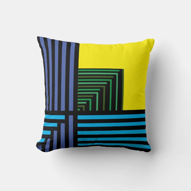 Coussin L'âge du jazz, la lumière du jour' (Recto)