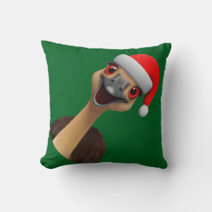 Coussin L'aide australien du Père Noël - Émeu de Noël mign