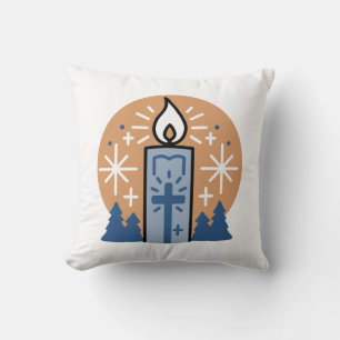 Coussin Laisser la foi briller : Thème hiver