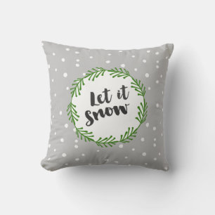 Coussin Laisser la neige douillette hiver Wonderland