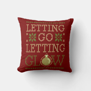 Coussin Laisser partir, Laisser la lueur festive