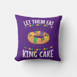 Coussin Laissez-Les Manger Le Gâteau Du Roi Mardi Gras Drô