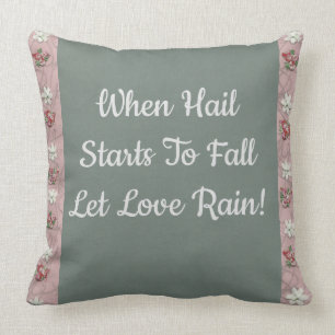 Coussin Laissez Love Rain !