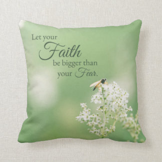 Coussin "Laissez votre fleur florale de citation