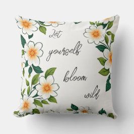 Coussin Laissez-vous fleurir