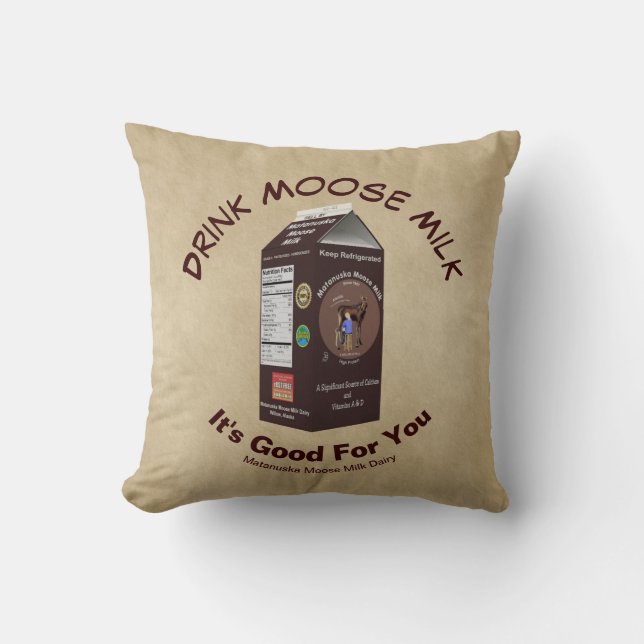Coussin Lait d'orignal Matanuska (Recto)