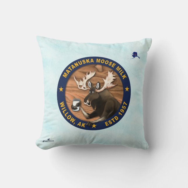 Coussin Lait d'orignal Matanuska (Recto)