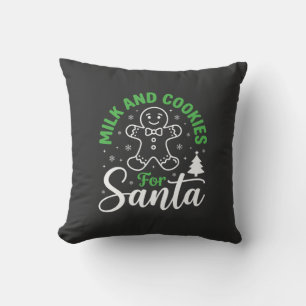 Coussin Lait et biscuits de Noël pour le Père Noël