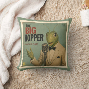 Coussin L'album de The Big Hopper : une parodie