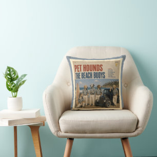Coussin L'album des Beach Buoys : une parodie
