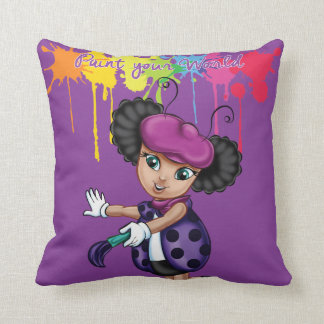 Coussin LaliBella "peinture carreau du votre monde"