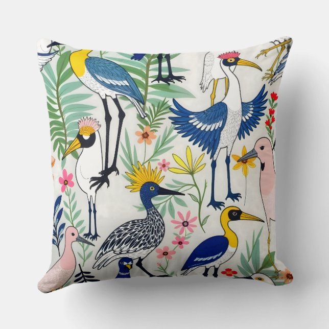 Coussin L'Almanac Aviaire (Verso)