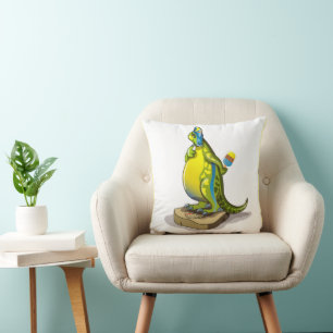 Coussin Lambeosaurus Se Possédant Sur Une Échelle De Poids