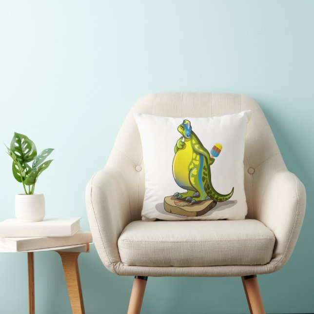 Coussin Lambeosaurus Se Possédant Sur Une Échelle De Poids (Chaise)