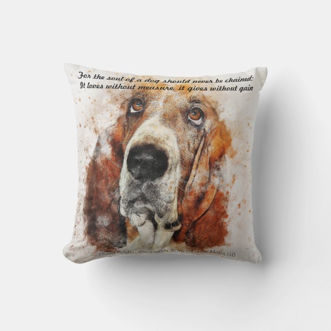 Coussin L'âme d'un chien (Recto)