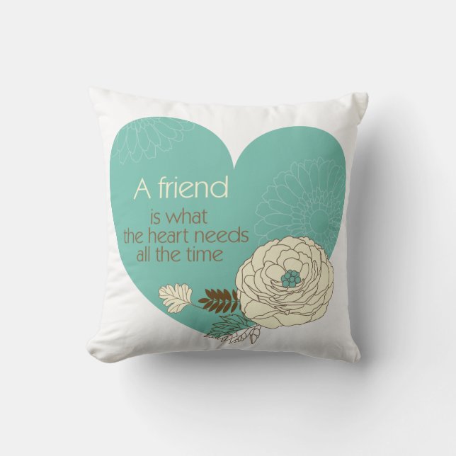 Coussin l'ami est ce qui le carreau intéressant du besoin (Recto)