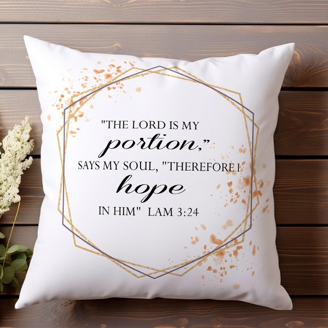 Coussin Lamination 324 Le Seigneur est mon verset biblique (Créateur téléchargé)