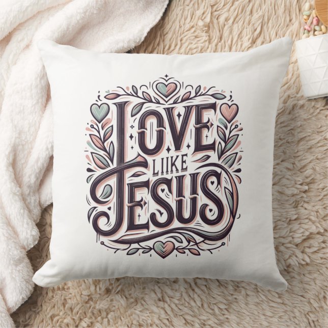 Coussin L'amour comme Jésus (Couverture)