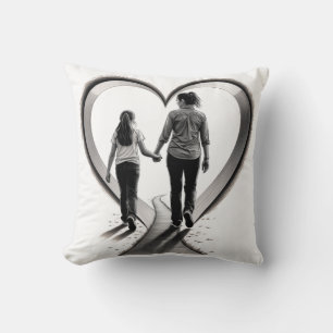 Coussin l'amour de la fête des mères 