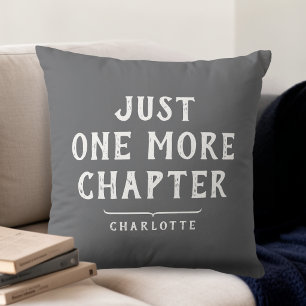 Coussin L'amour des livres, juste un chapitre de plus, per