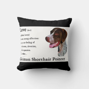 Coussin L'Amour Du Pointeur Allemand À Brun Est