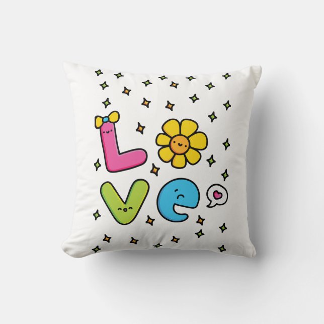 Coussin L'amour est dans l'air (Recto)