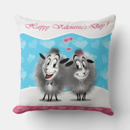 Coussin "L'amour est dans l'air!" magnifique brebis Love C