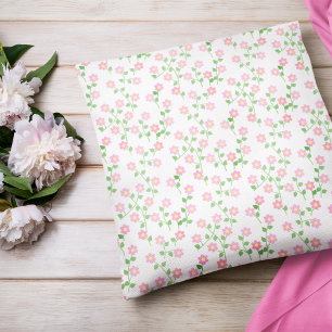 Coussin L'amour est en fleurs Fleur rose