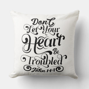 Coussin l'amour est gentil, ne laissez pas votre coeur tro