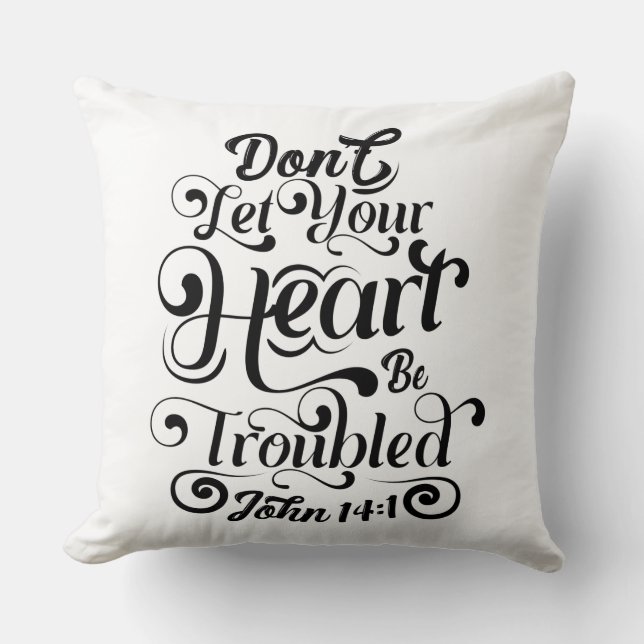 Coussin l'amour est gentil, ne laissez pas votre coeur tro (Recto)