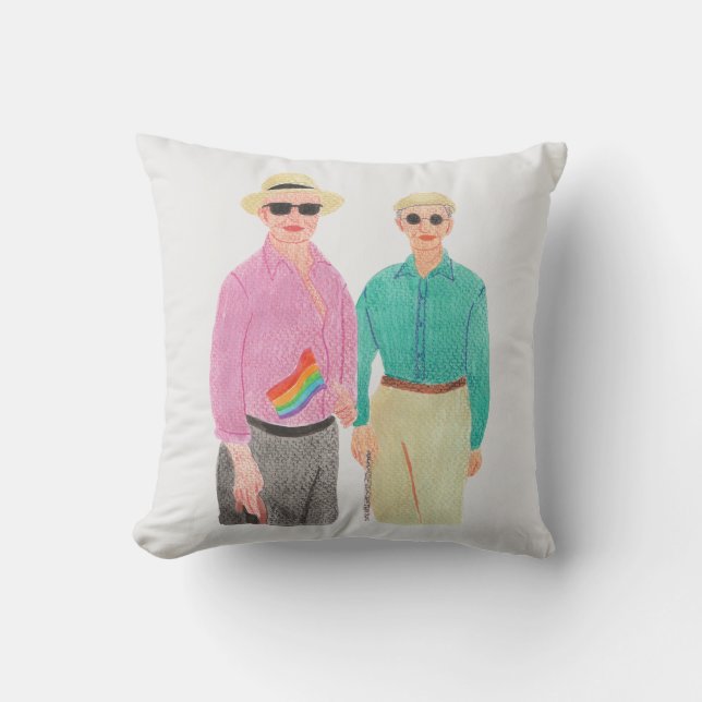 Coussin L'amour est la fierté de l'amour Saint-Valentin (Recto)