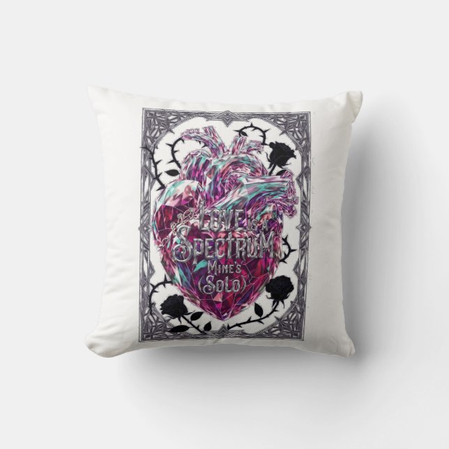Coussin L'amour est un Spectre (Le mien est solo) T-Shirt (Recto)