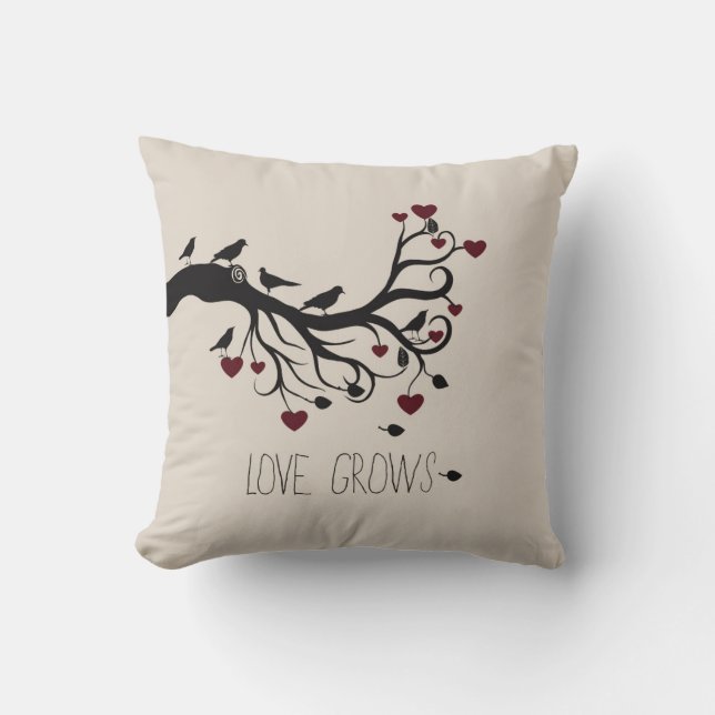 Coussin L'amour grandit (Recto)