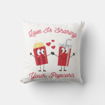 L'Amour Partage Votre Popcorn Funny Valentines Day
