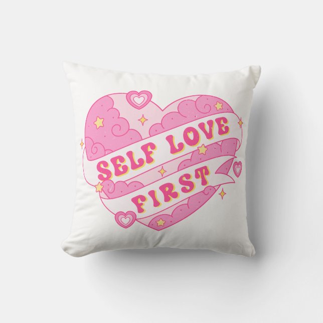 Coussin L'amour personnel d'abord (Recto)
