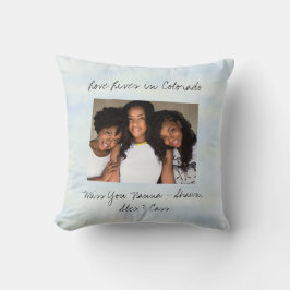 Coussin L'Amour Vit Dans L'État Du Colorado Formé Photo Pe