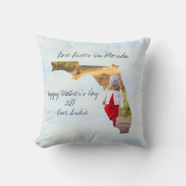 Coussin L'Amour Vit En Floride État Formé Photo Personnali