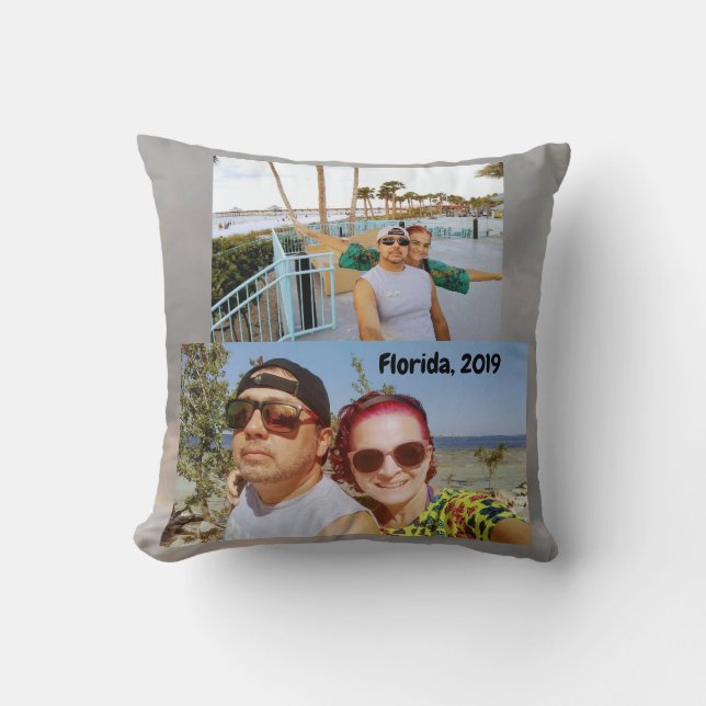 Coussin L'amusement personnalisé ajoutent votre meilleure (Recto)