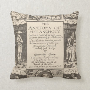 Coussin L'anatomie de la mélancolie