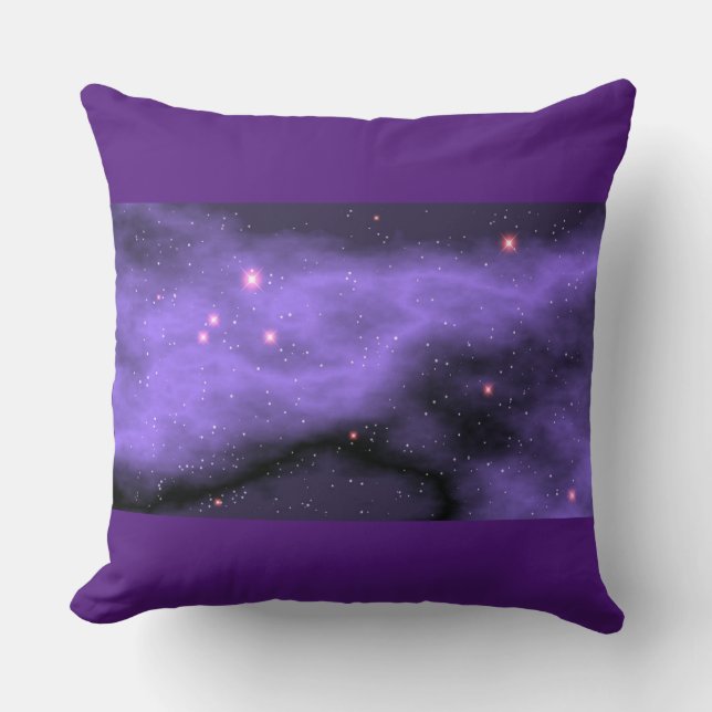 Coussin Lance l'oreiller de nuit violet. Double face. (Recto)