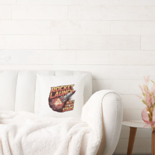 Coussin Lancement de roquette vif et audacieux Lancer l'or