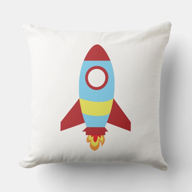 Coussin Lancement d'un vaisseau spatial de fusée (Recto)