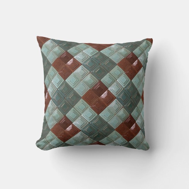 Coussin Lancer l'oreiller avec impression mosaïque (Recto)